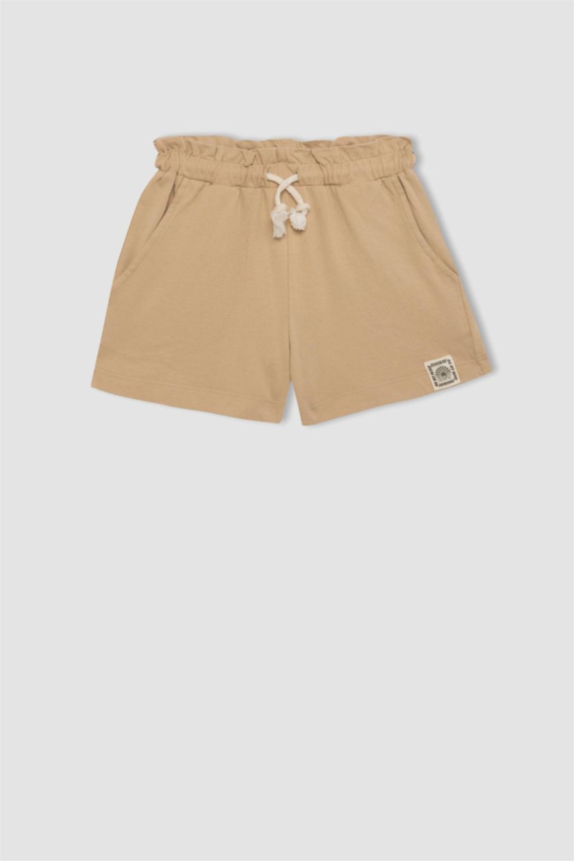 Kız Çocuk - Genç Kız Kum Beli Bağcıklı Şort Kız Çocuk