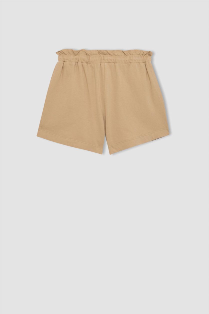 Kız Çocuk - Genç Kız Kum Beli Bağcıklı Şort Kız Çocuk