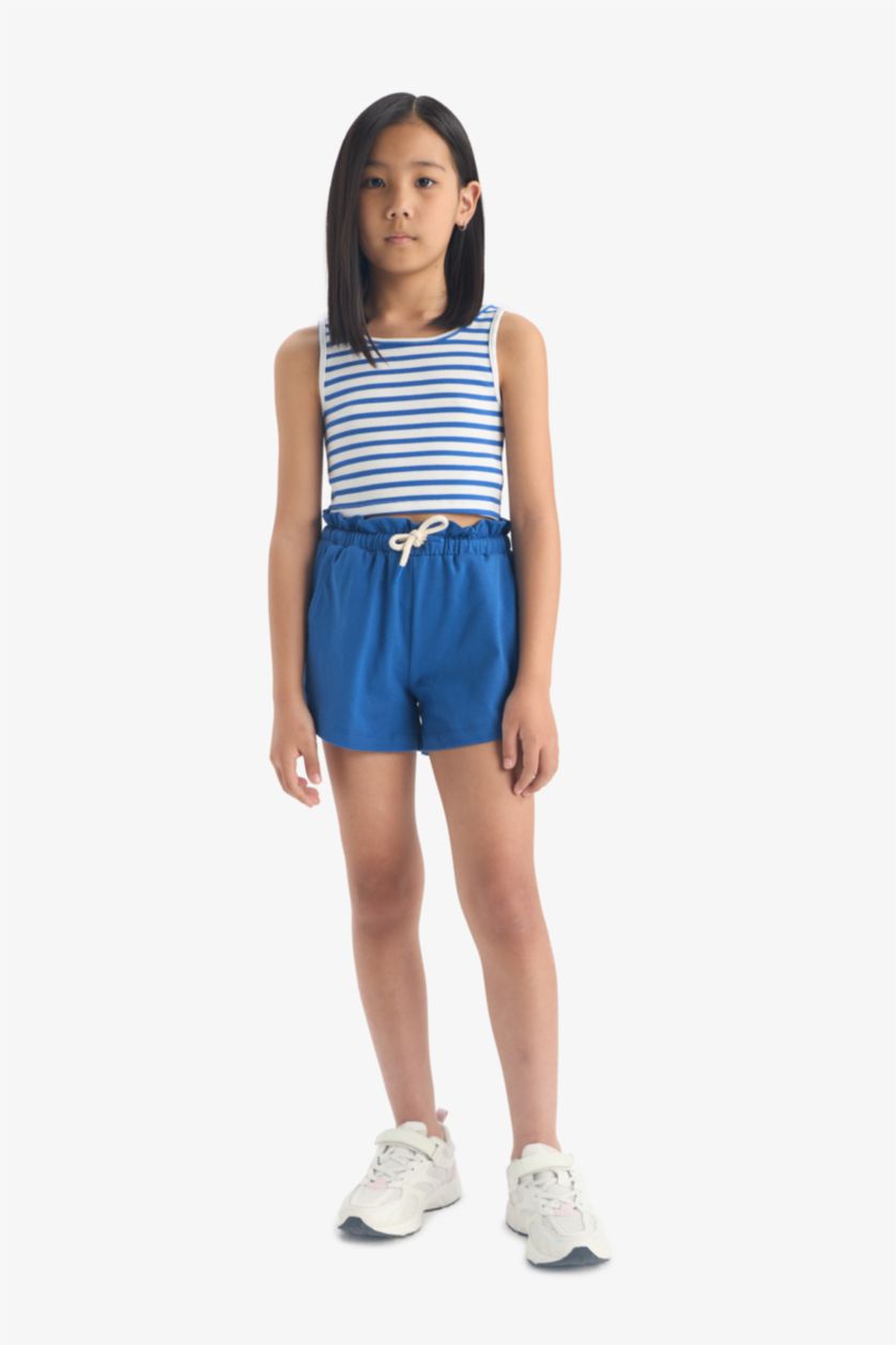 GIRLS & TEENS Sax Girl Elastic Waist Printed Shorts