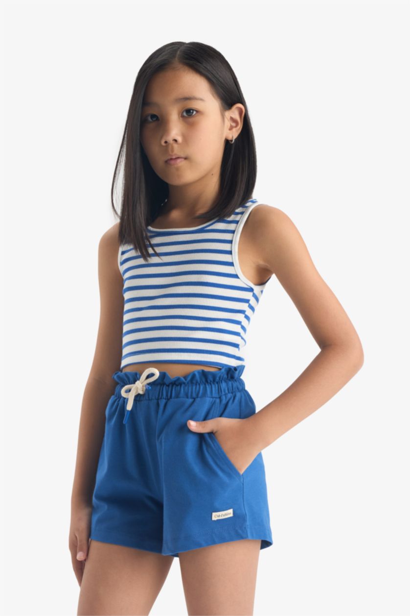 GIRLS & TEENS Sax Girl Elastic Waist Printed Shorts