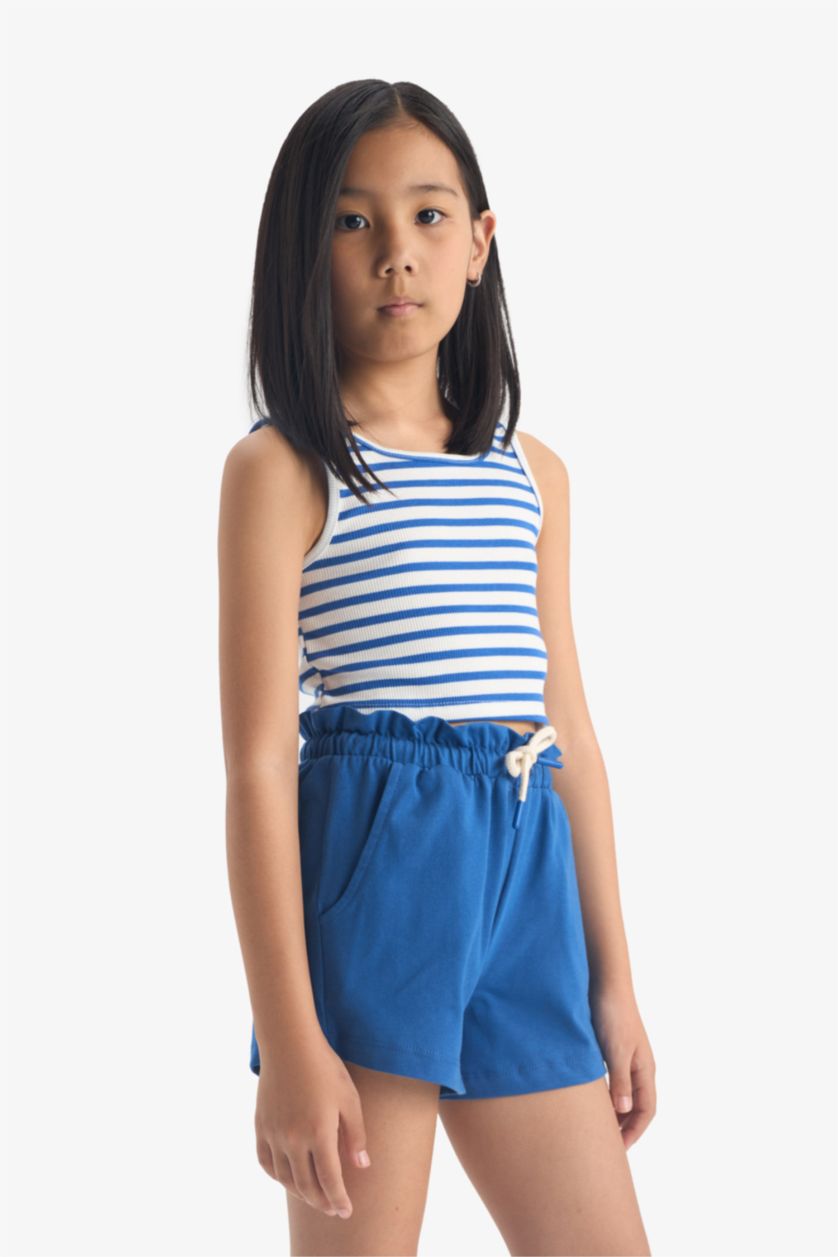 GIRLS & TEENS Sax Girl Elastic Waist Printed Shorts