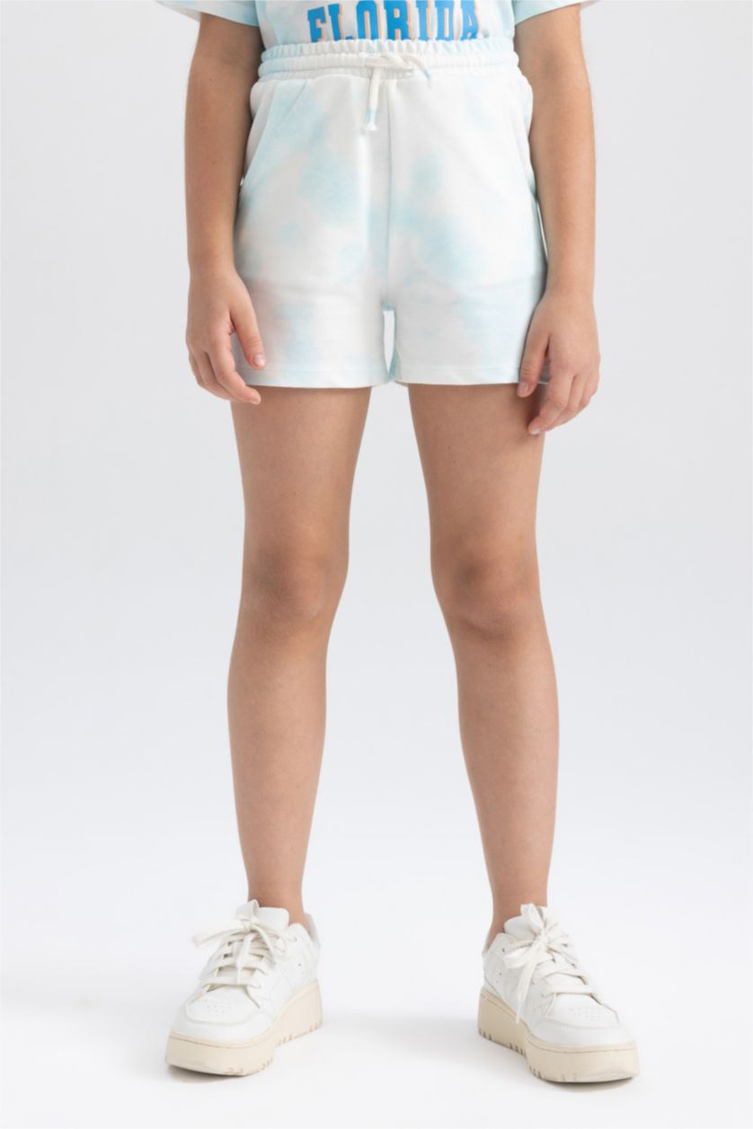 Girls & Teens Aqua Girls' Sweatshirt Fabric Shorts