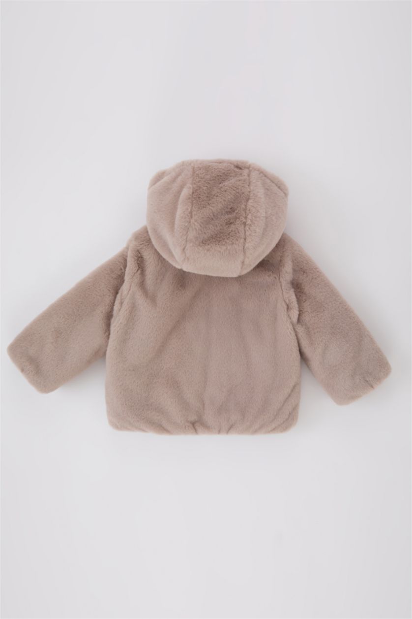 طفلة صغيرة زهري جاكيت قطيفة بيبي بناتي بكابيشون