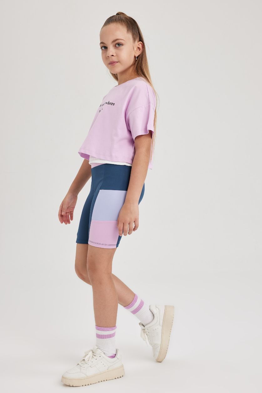 FILLES Indigo Leggings Courte Longueur pour Fille