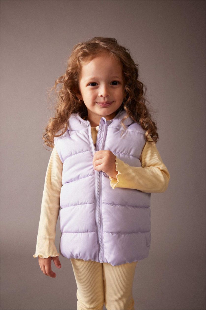 ДІВЧИНКА Бузковий Жилет стандартного крою Мікро для малюків дівчаток