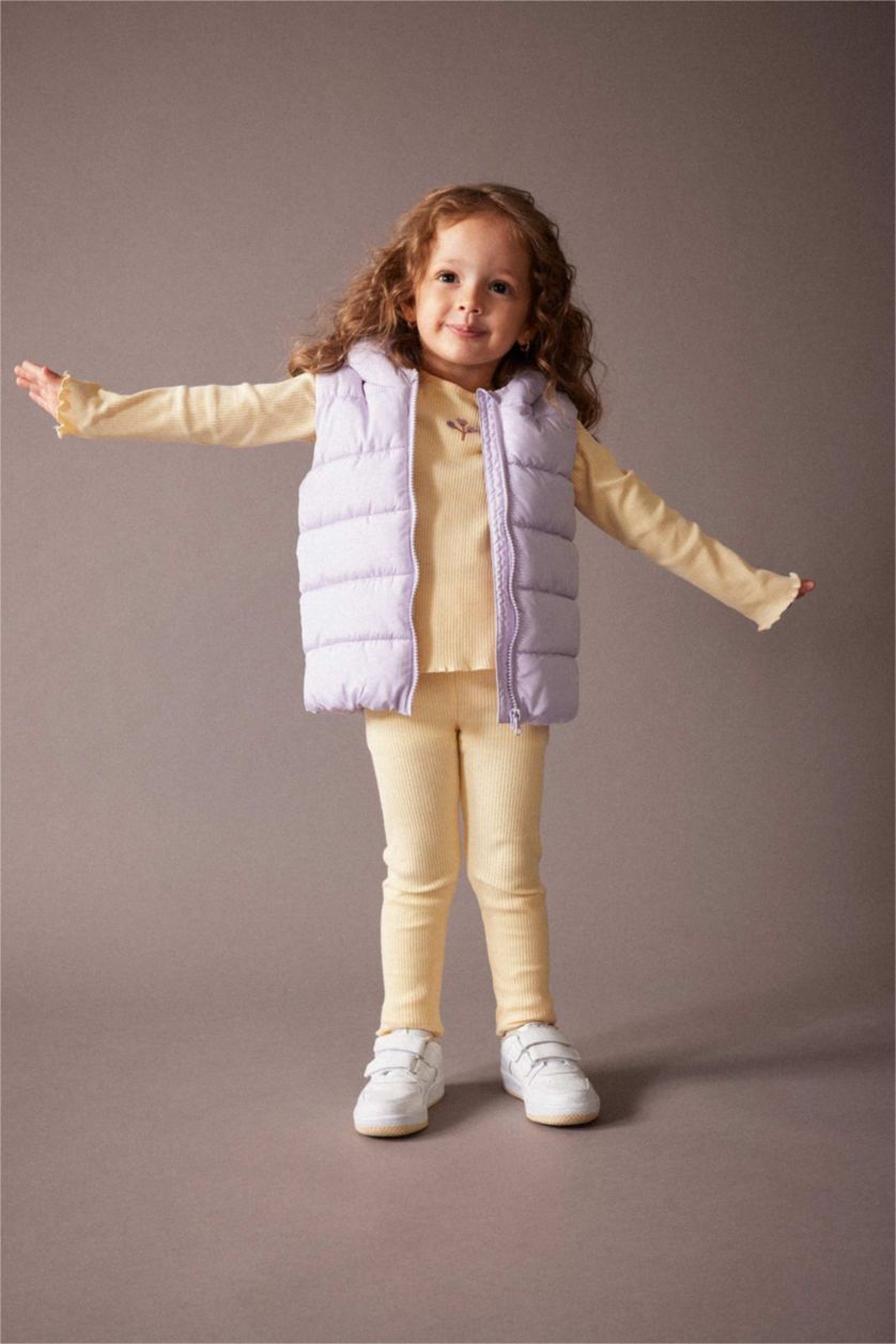 ДІВЧИНКА Бузковий Жилет стандартного крою Мікро для малюків дівчаток