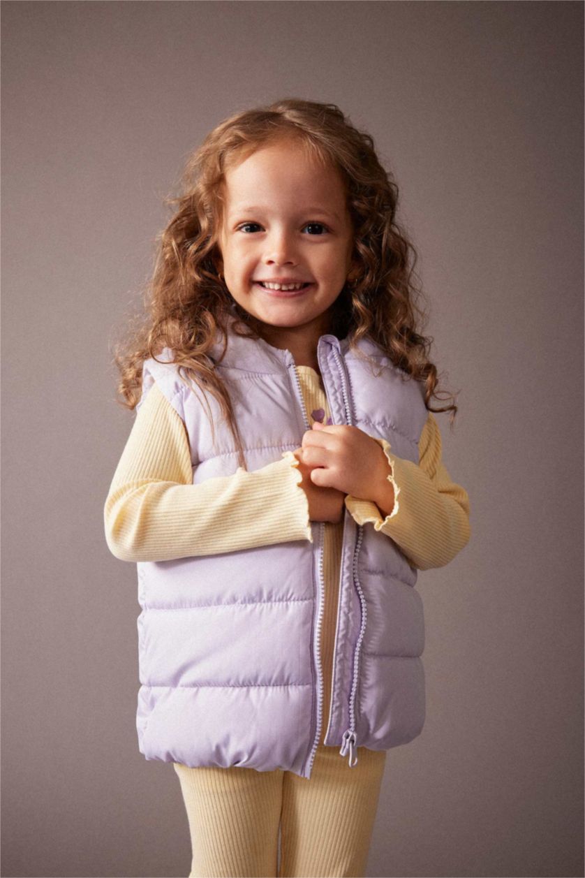 ДІВЧИНКА Бузковий Жилет стандартного крою Мікро для малюків дівчаток