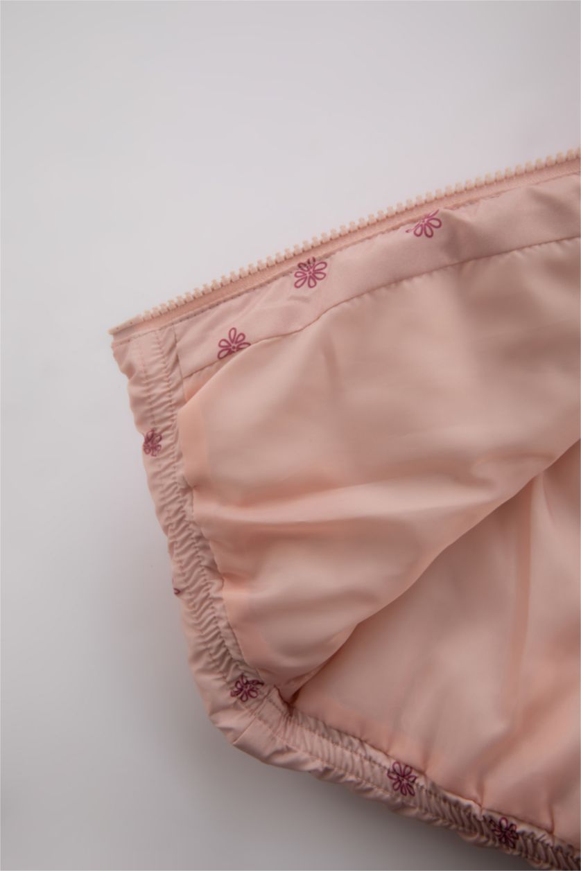 ДІВЧИНКА Світло рожевий Жилет стандартного крою квітковий Мікро для малюків дівчаток