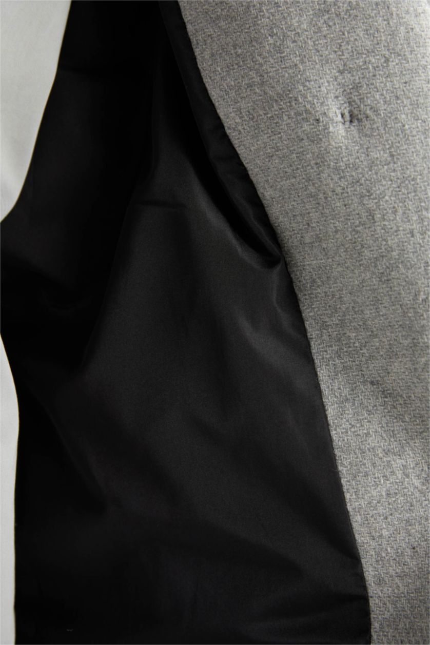 نساء رمادي كوت جوخ قصة مريحة مقاوم للماء