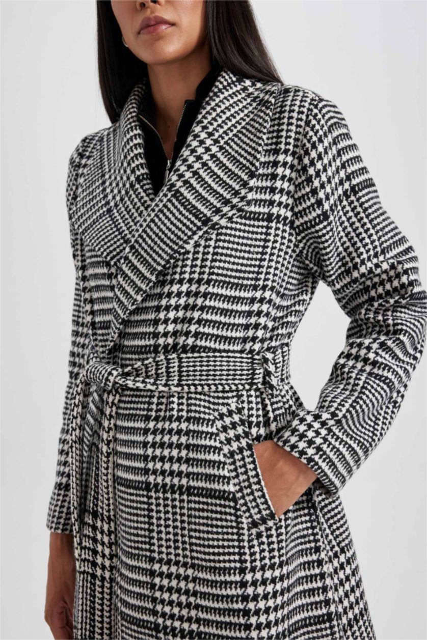 Жіночий Чорний Пальто стандартного крою з кашеміру для жінок