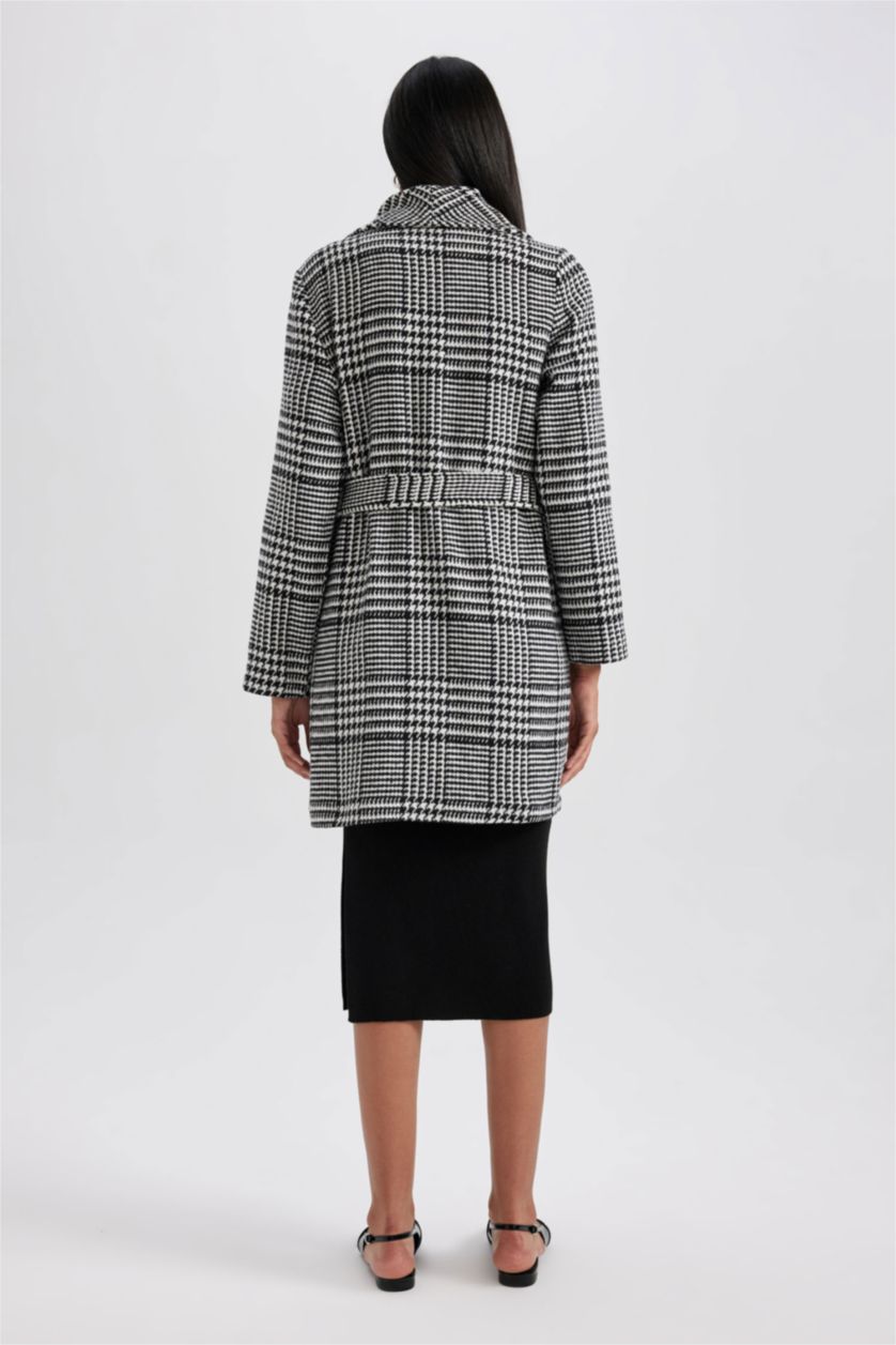 Жіночий Чорний Пальто стандартного крою з кашеміру для жінок