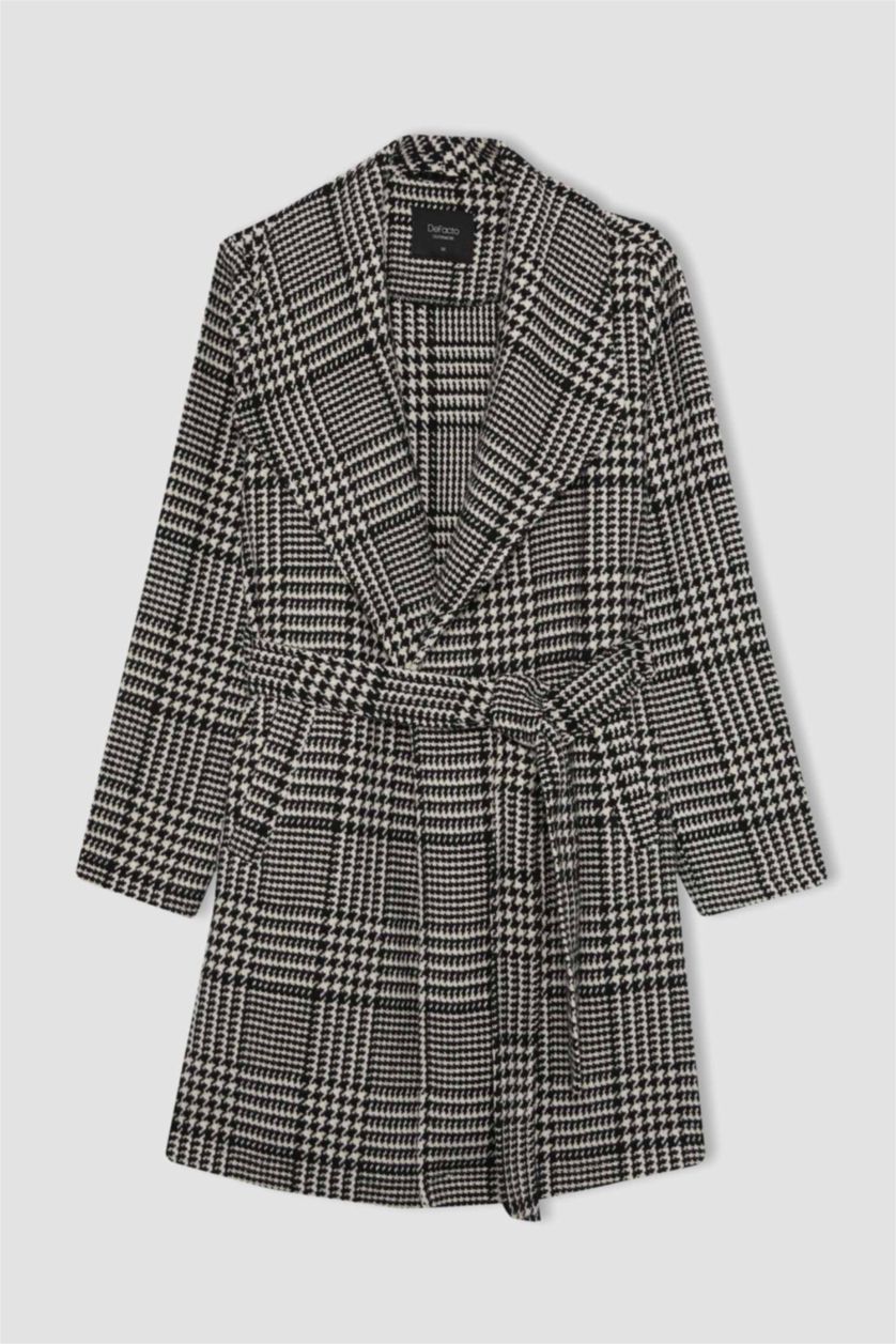 Жіночий Чорний Пальто стандартного крою з кашеміру для жінок