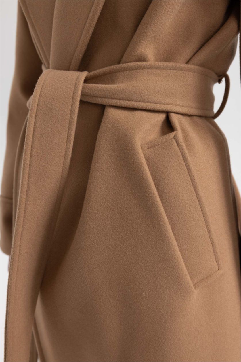 Женщины Верблюжья шерсть Кашемировое пальто водоотталкивающее