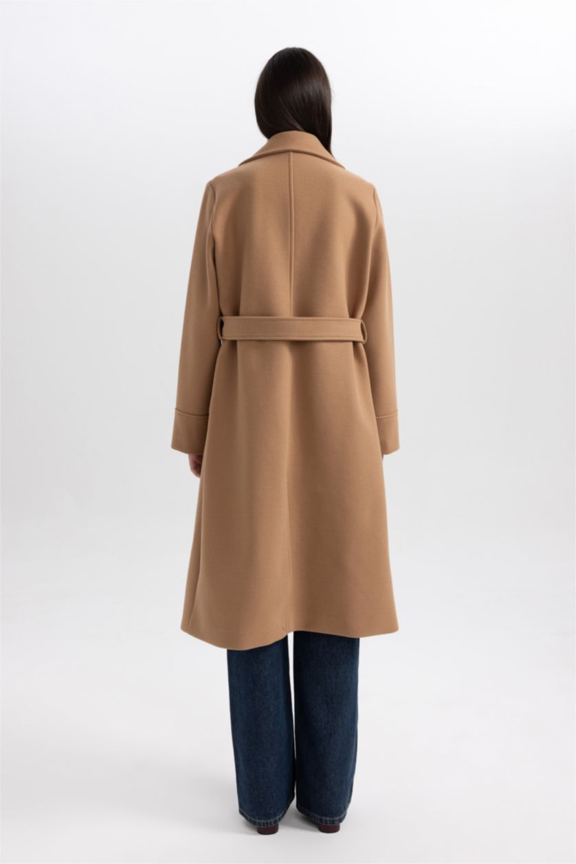 Женщины Верблюжья шерсть Кашемировое пальто водоотталкивающее