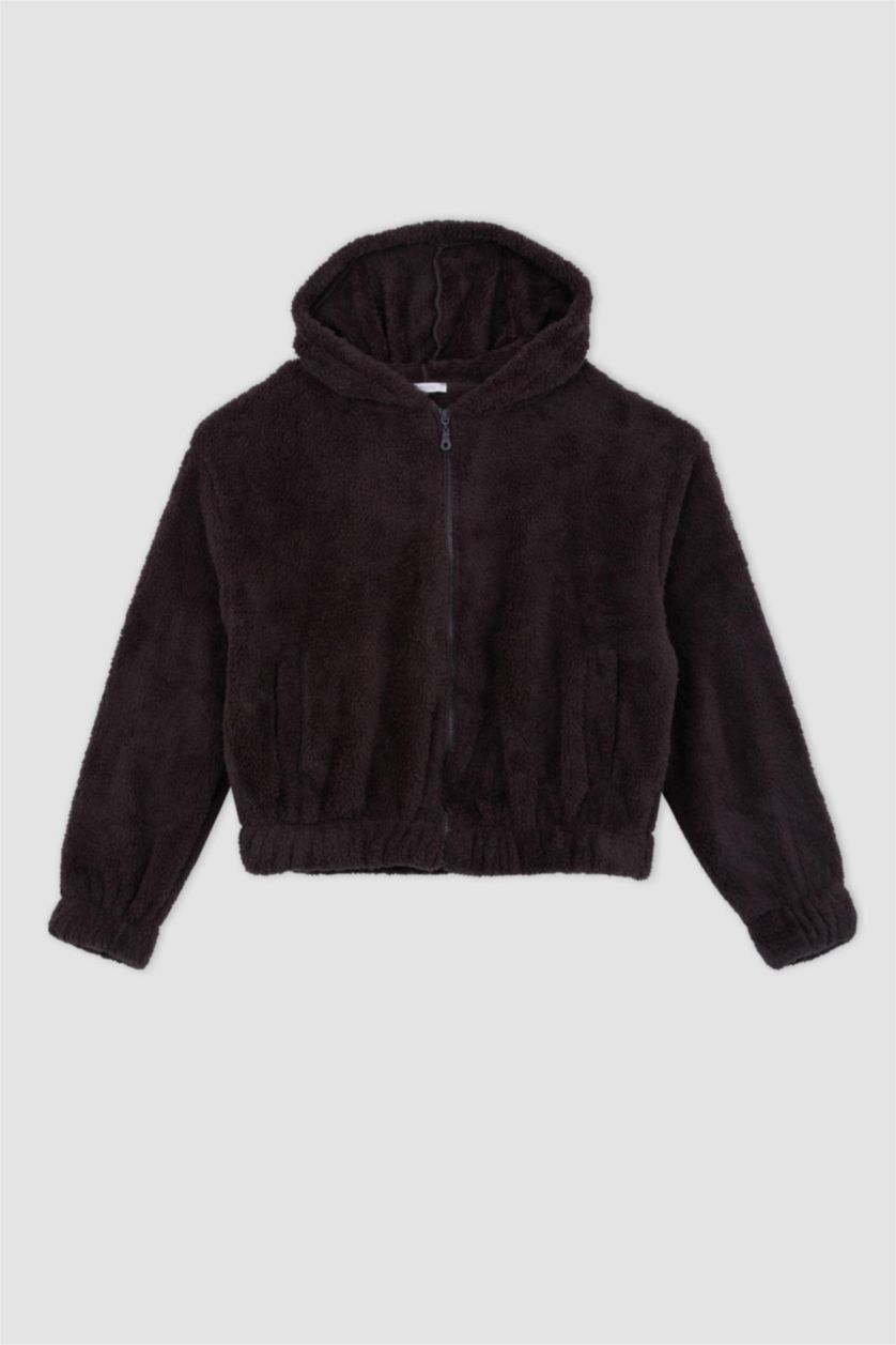 Kadın Antrasit Oversıze Welsoft Pelüş