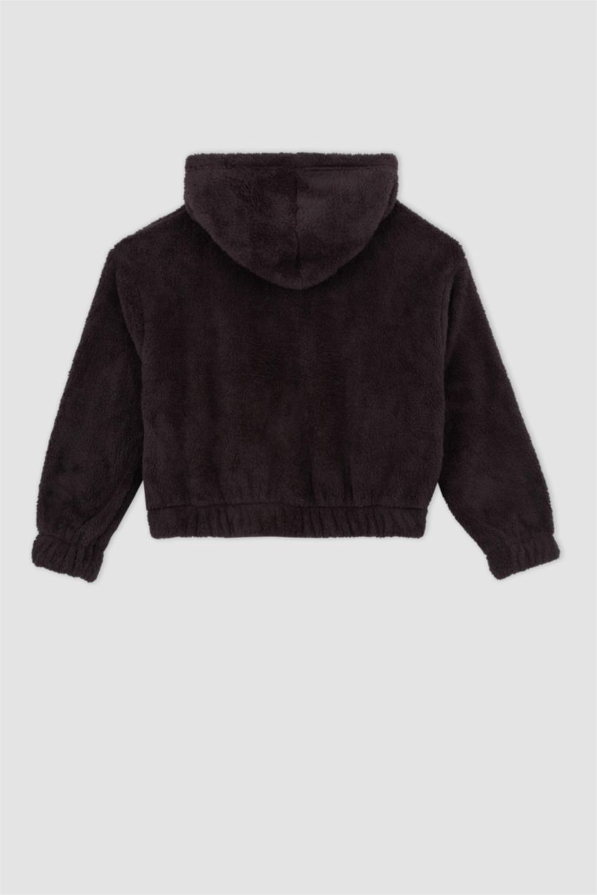 Kadın Antrasit Oversıze Welsoft Pelüş