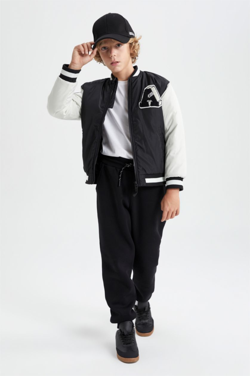BOYS & TEENS Black جاكيت بامب