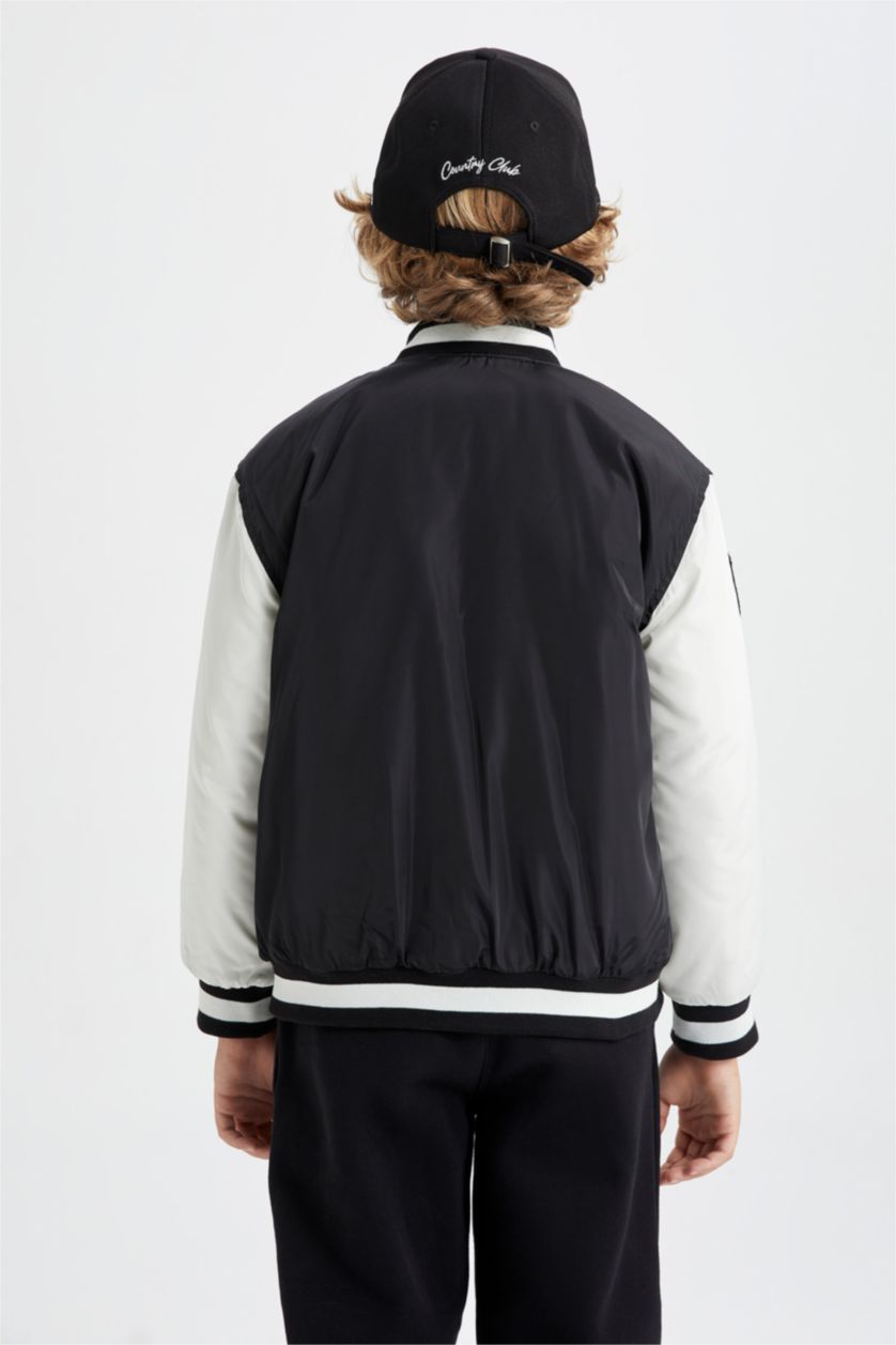 BOYS & TEENS Black جاكيت بامب