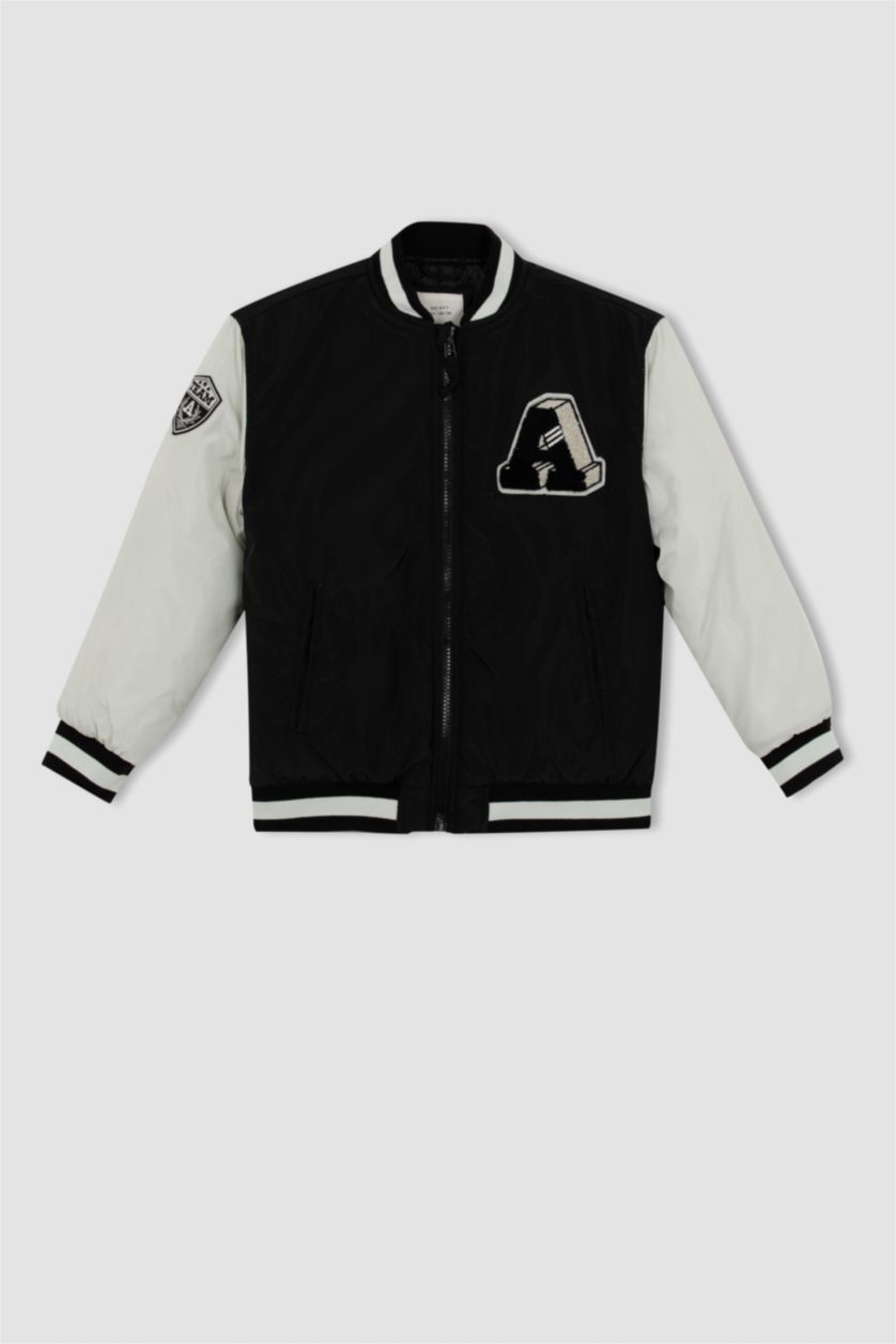 BOYS & TEENS Black جاكيت بامب