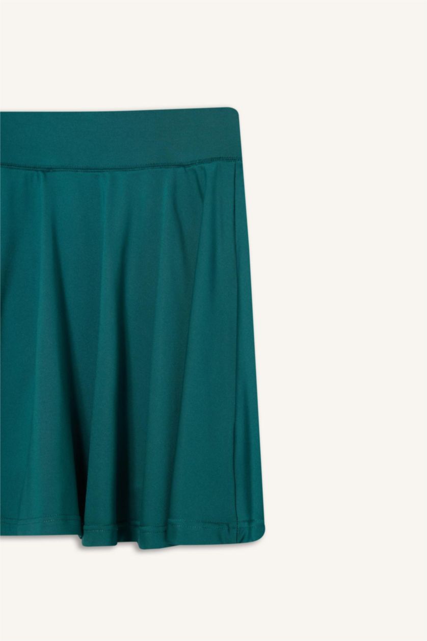 Женщины Зеленый DeFactoFit мини-юбка для тенниса со встроенными шортами