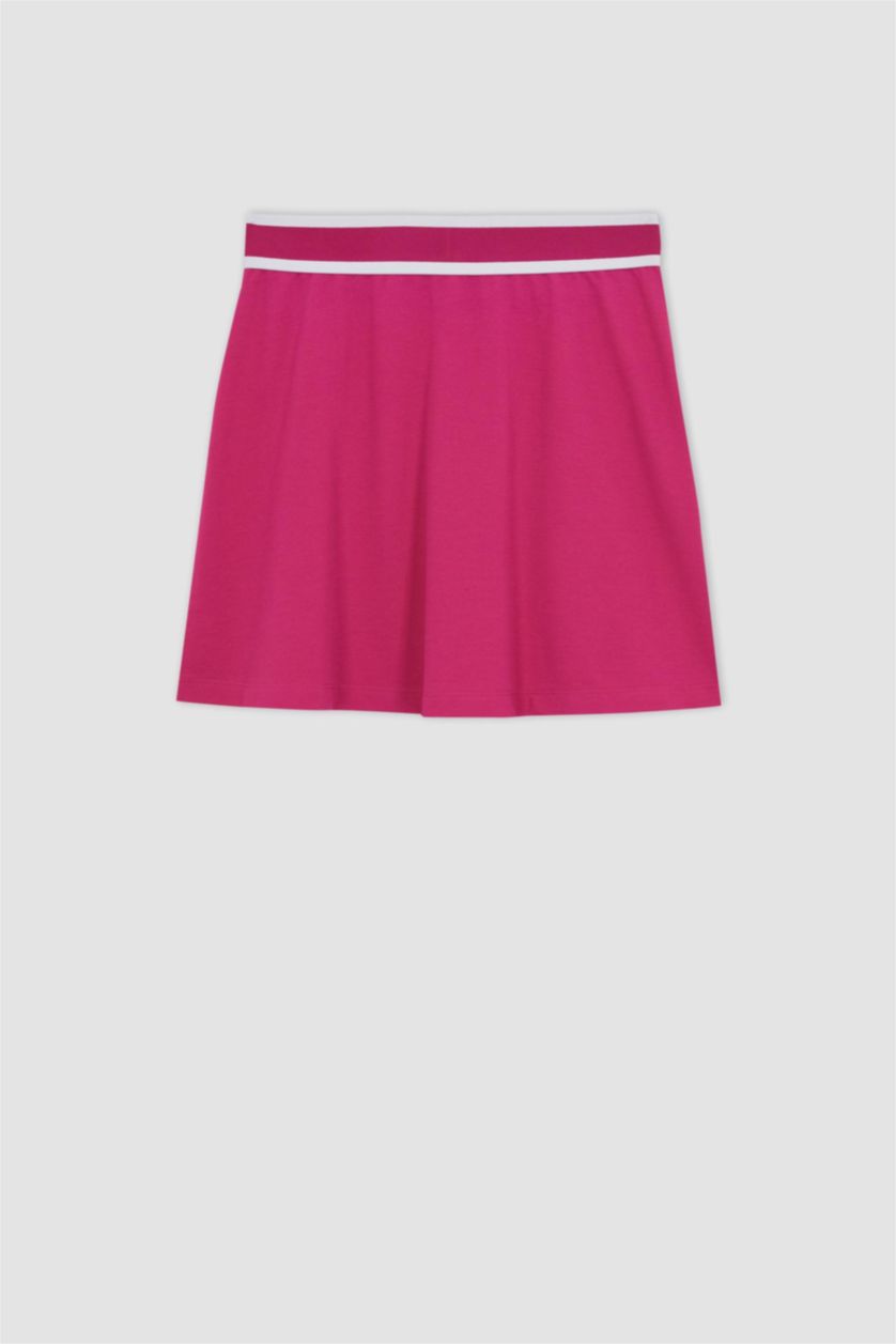 WOMAN Dark Pink Mini Tennis Skirt