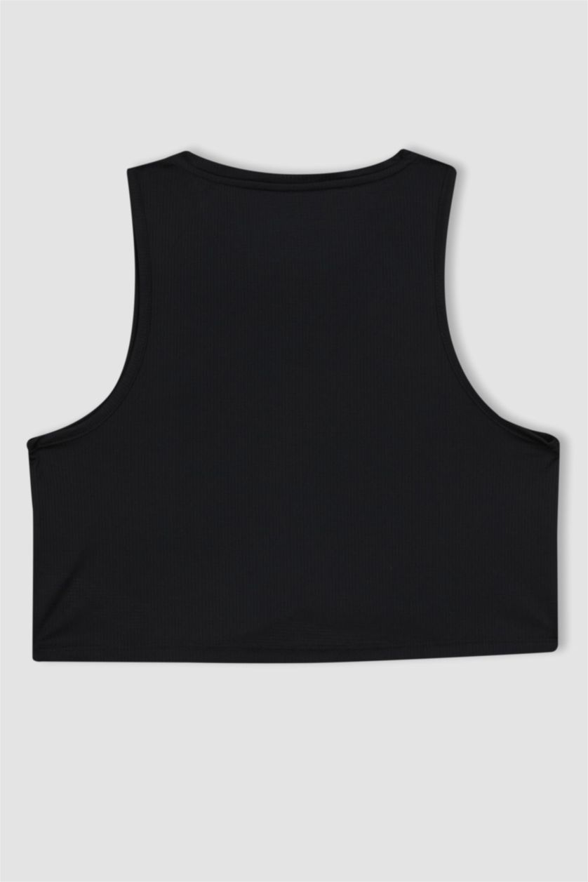 نساء أسود ديباردور قصير توب رياضي