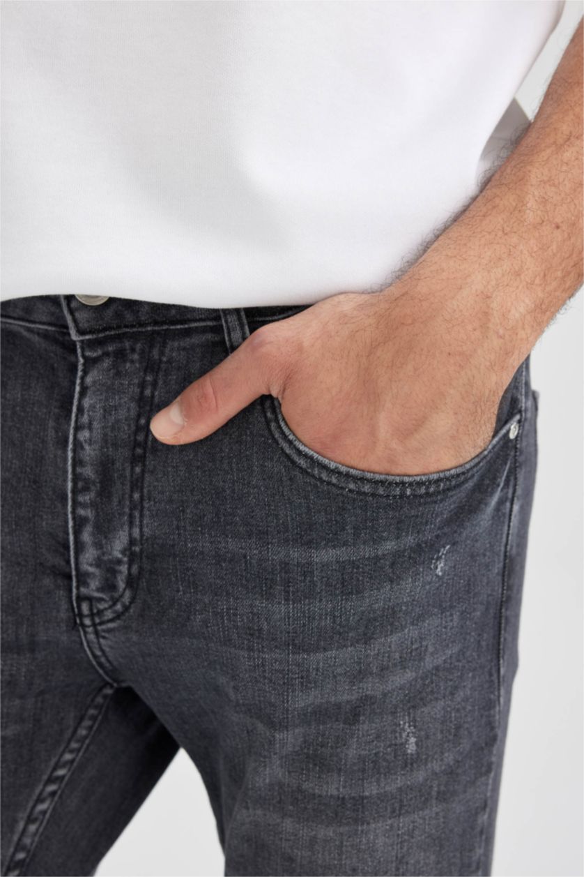 MAN Anthracite Skinny Comfort Fit Tight Relaxed Fit Normal Waist  Jeans