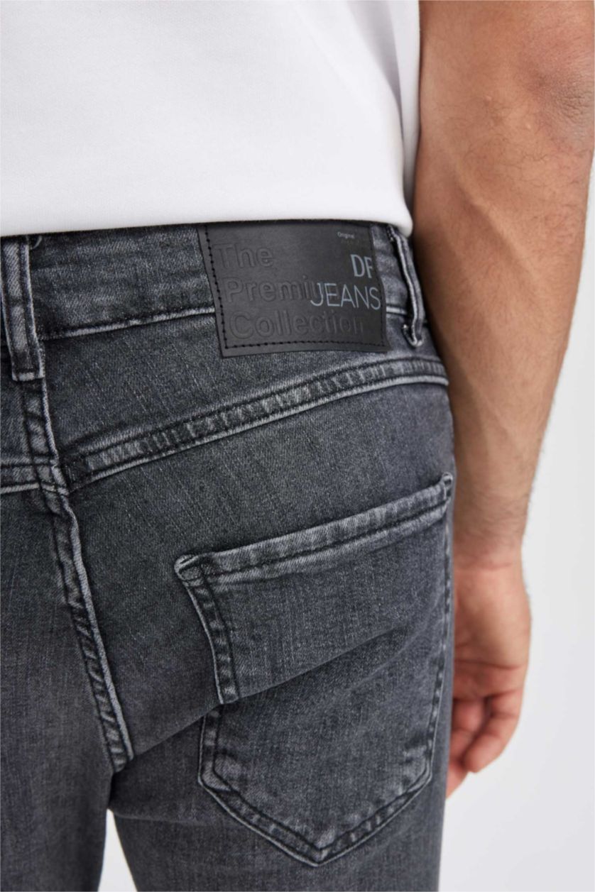 MAN Anthracite Skinny Comfort Fit Tight Relaxed Fit Normal Waist  Jeans