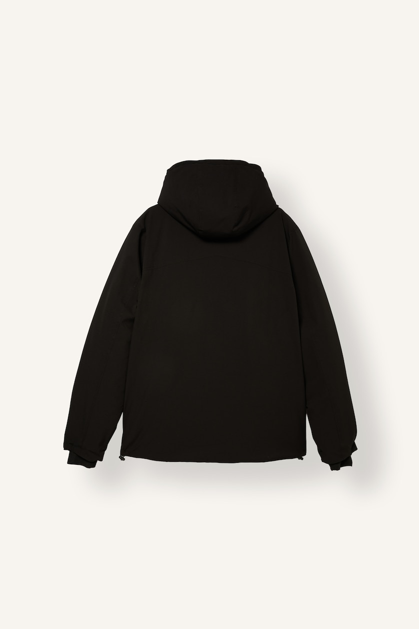Erkek Siyah Su İtici Regular Fit Mont