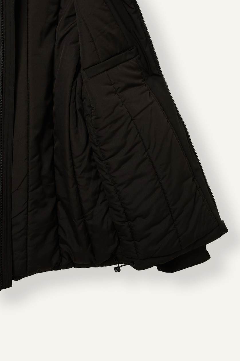 Erkek Siyah Su İtici Regular Fit Mont