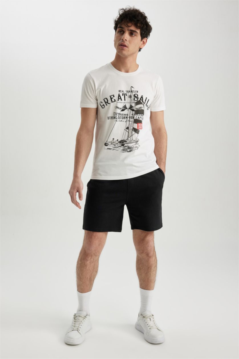 MAN White Slim Fit Short Sleeve T-Shirt