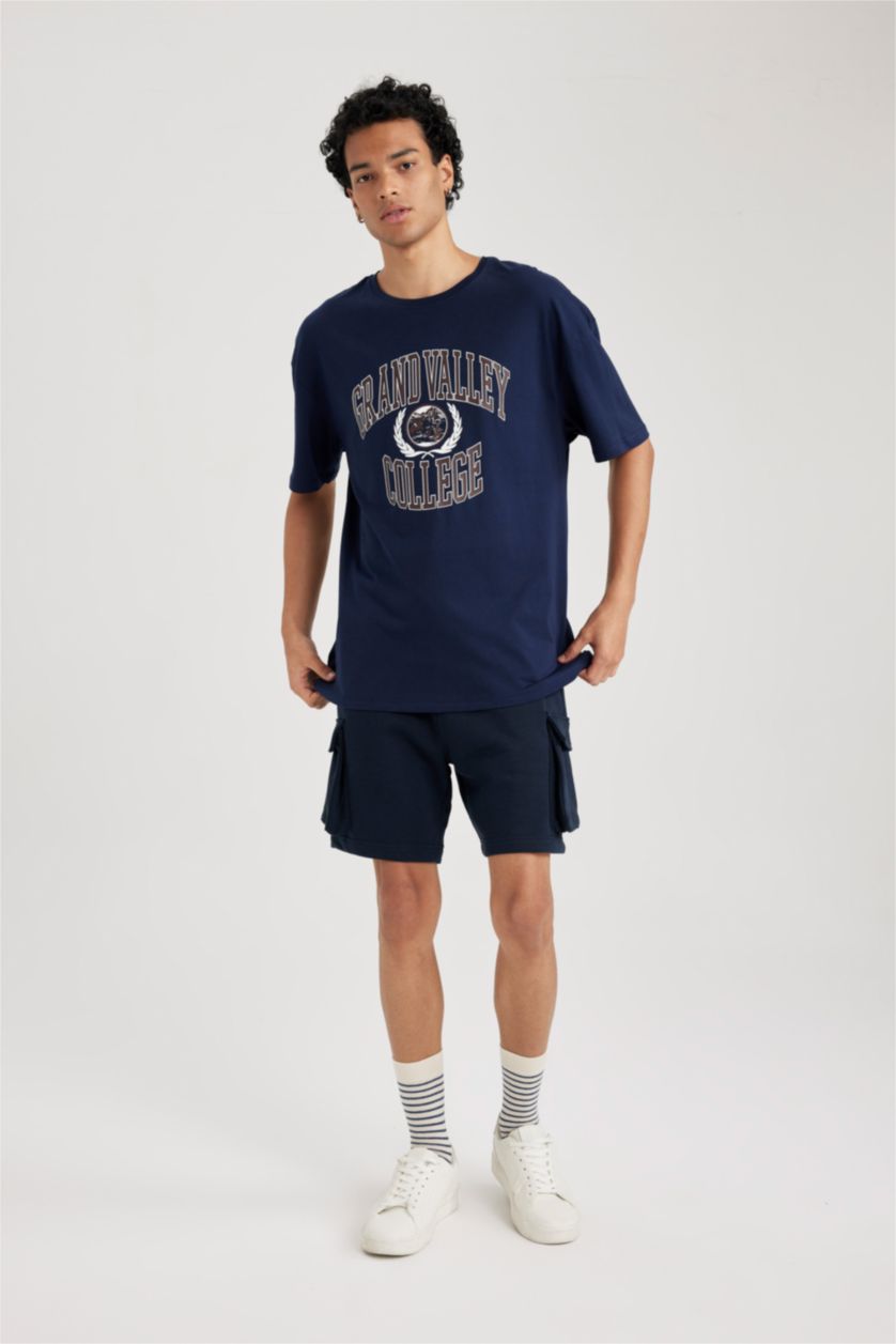 MAN NAVY Comfort Fit Crew Neck Short Sleeve T-Shirt