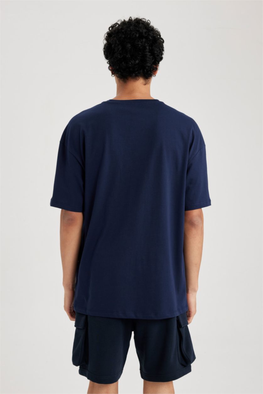 MAN NAVY Comfort Fit Crew Neck Short Sleeve T-Shirt