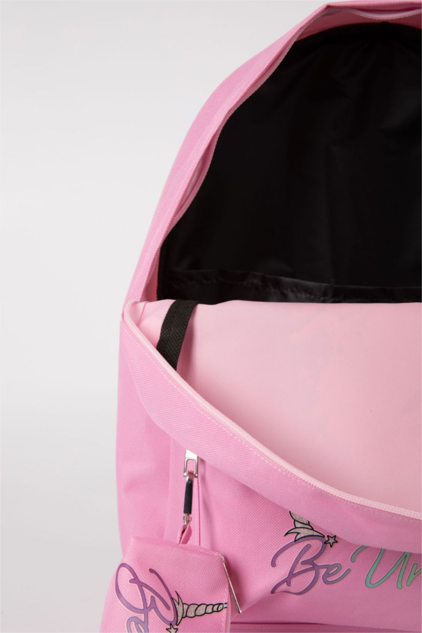 Девочки и подростки Розовый Рюкзак с принтом для девочек, Школьная коллекция