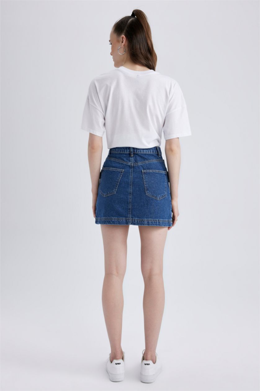 FEMME Bleu Jupe Jean