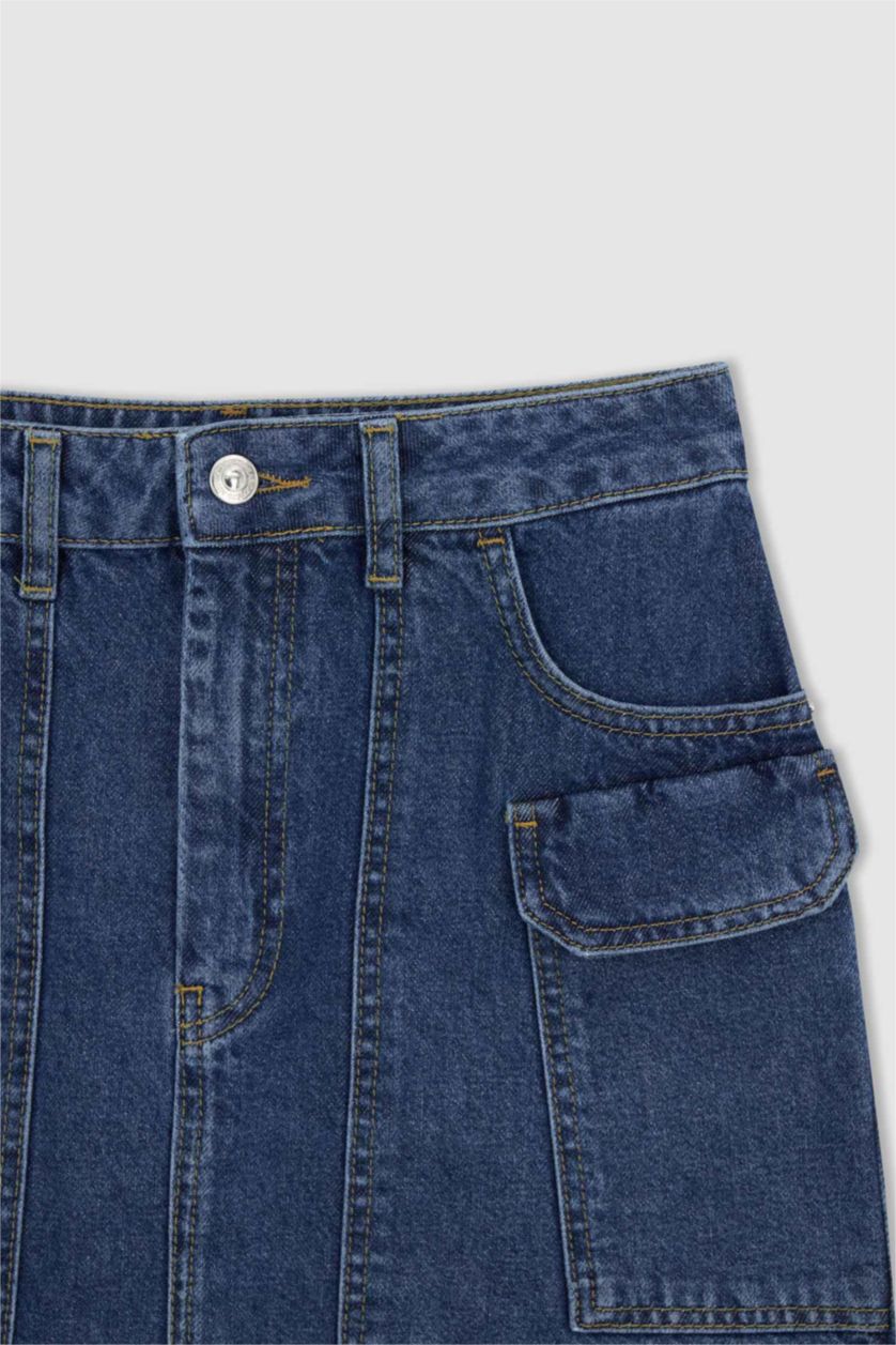 FEMME Bleu Jupe Jean