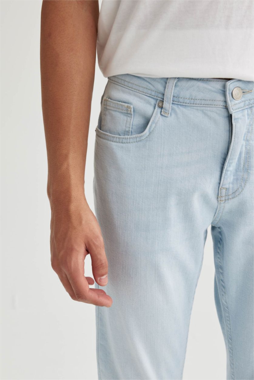 HOMME Bleu Pantalon Jean CARLO - Coupe skinny en denim Ourlet étroit