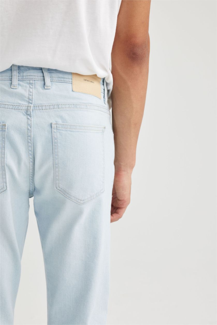 HOMME Bleu Pantalon Jean CARLO - Coupe skinny en denim Ourlet étroit