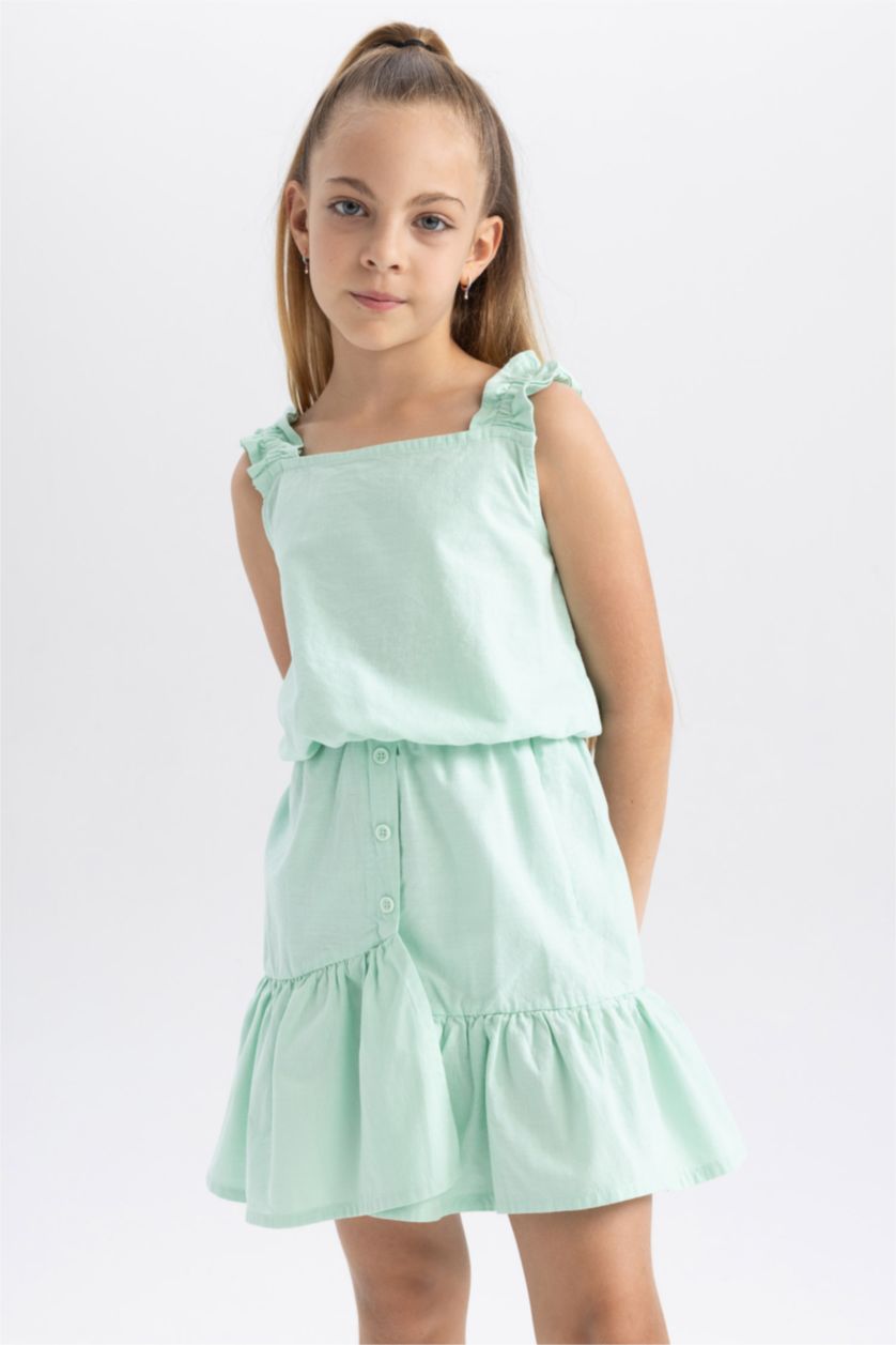 FILLES Turquoise Ensemble Tissé 2 Fille