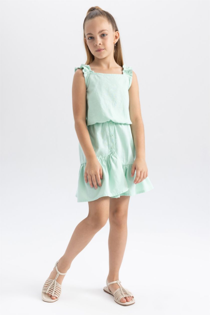 FILLES Turquoise Ensemble Tissé 2 Fille