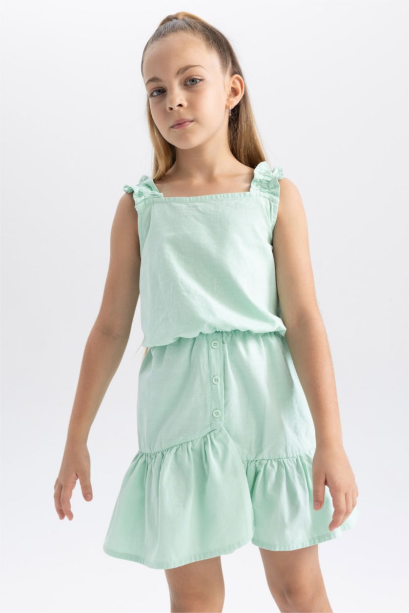 FILLES Turquoise Ensemble Tissé 2 Fille