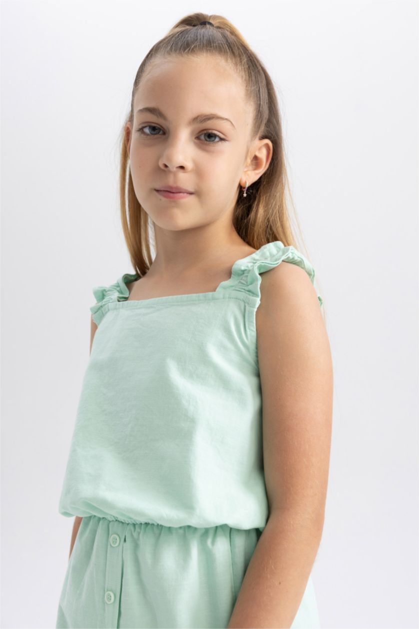 FILLES Turquoise Ensemble Tissé 2 Fille