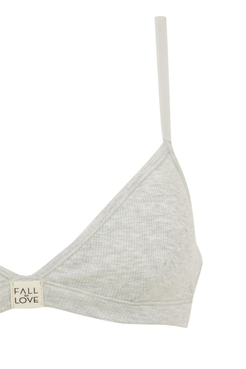 حريمي ميلانج رمادي حمالة صدر برا ببطانة قابلة للازالة من Fall In Love