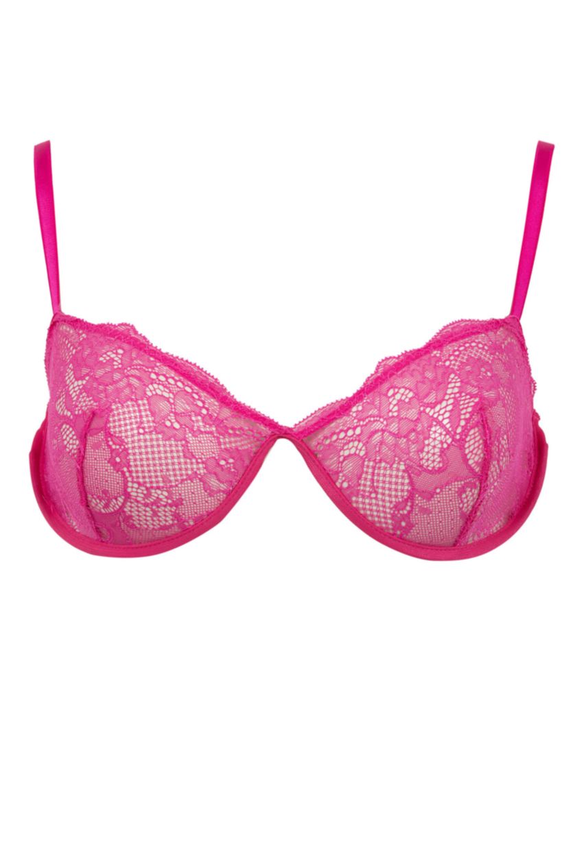 نساء زهري غامق حمالة صدر برا بالدانتيل من Fall In Love