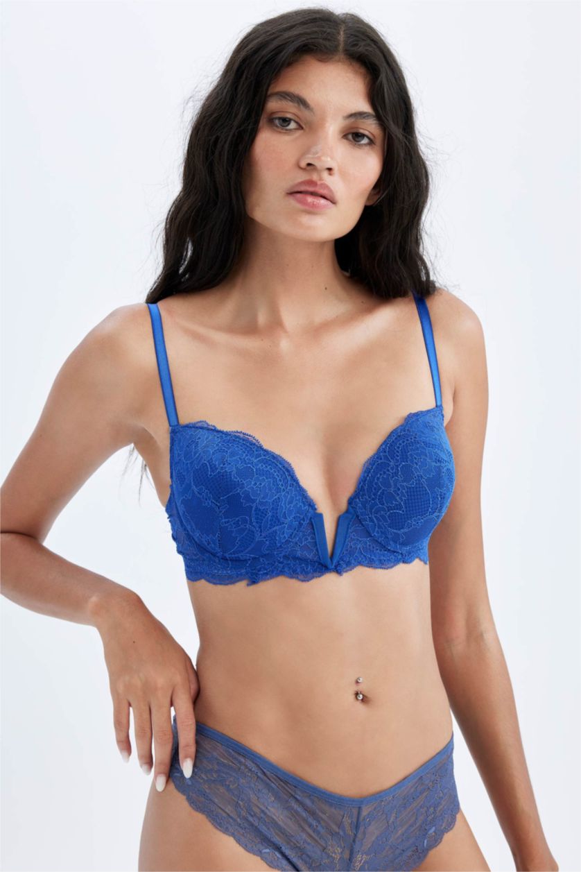 WOMAN Sax Fall in Love Full Lace Push Up Bra