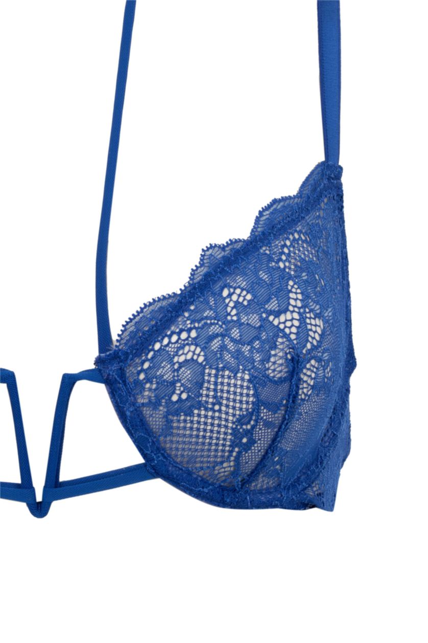نساء أزرق فاقع برا دانتيل بأسلاك مفصل من Fall In Love