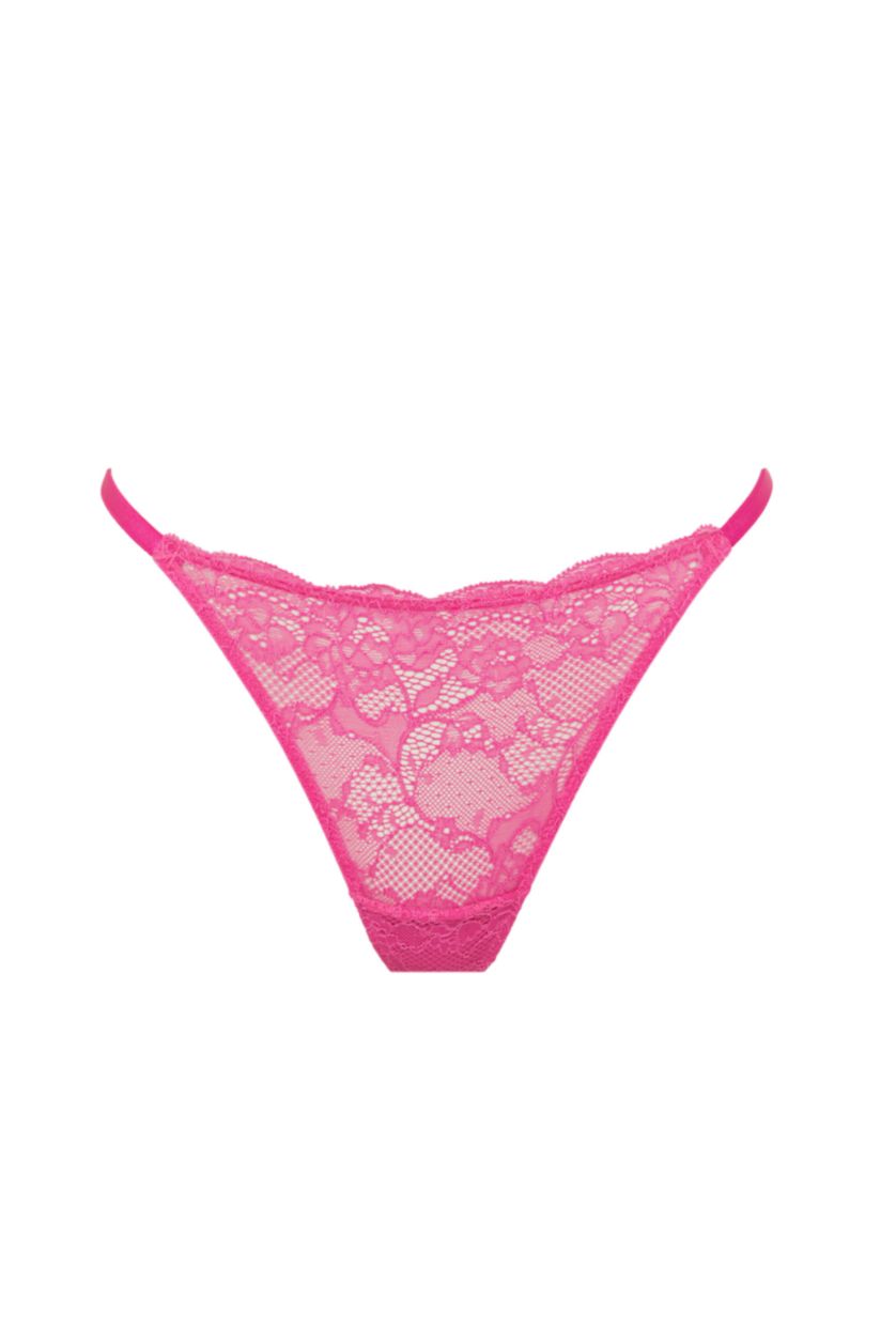 WOMAN Dark Pink Lace Slip Panty