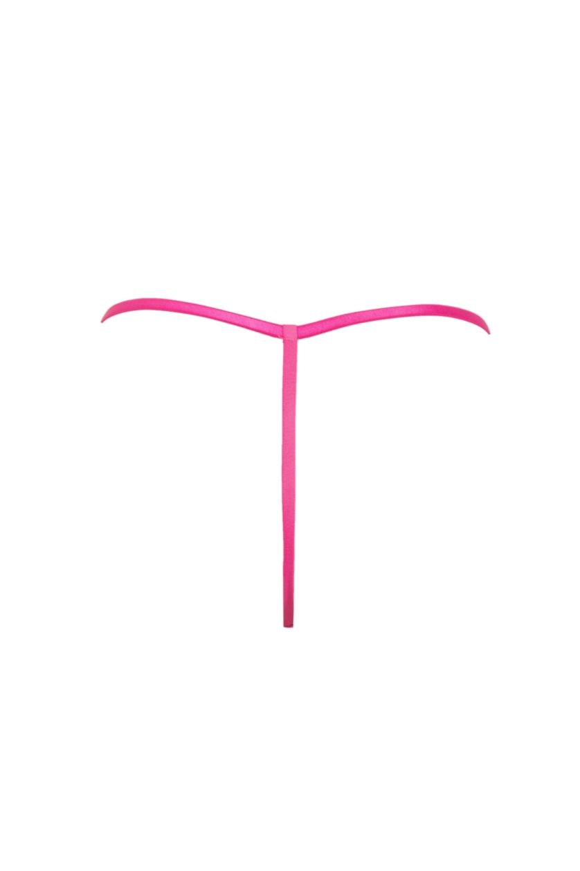 WOMAN Dark Pink Lace Slip Panty