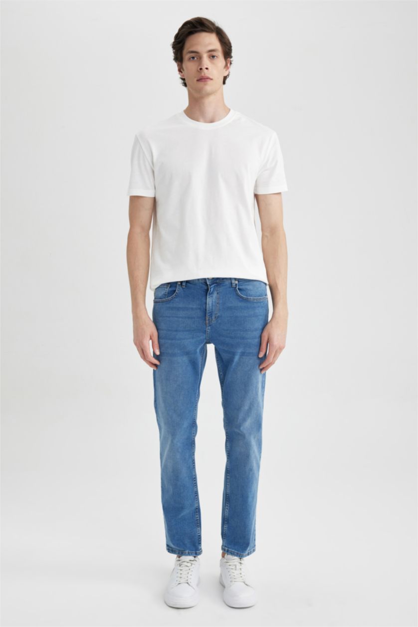 رجال أزرق فاتح بنطلون جينز سيرجيو قصة عادية