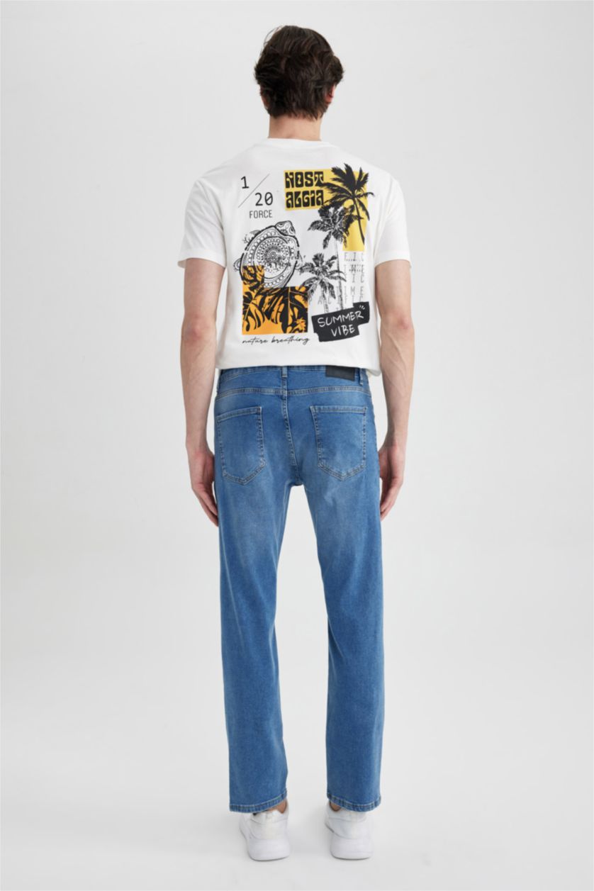 رجال أزرق فاتح بنطلون جينز سيرجيو قصة عادية